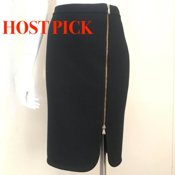J. Crew Dresses & Skirts - New JCrew Black Label wool zip pencil skirt